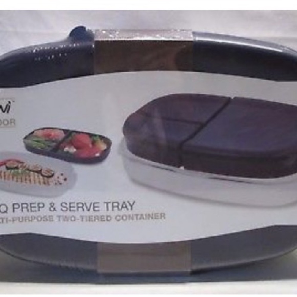 Parrini  bbq Two-Tiered Prep & Serve Tray (opened not used)
